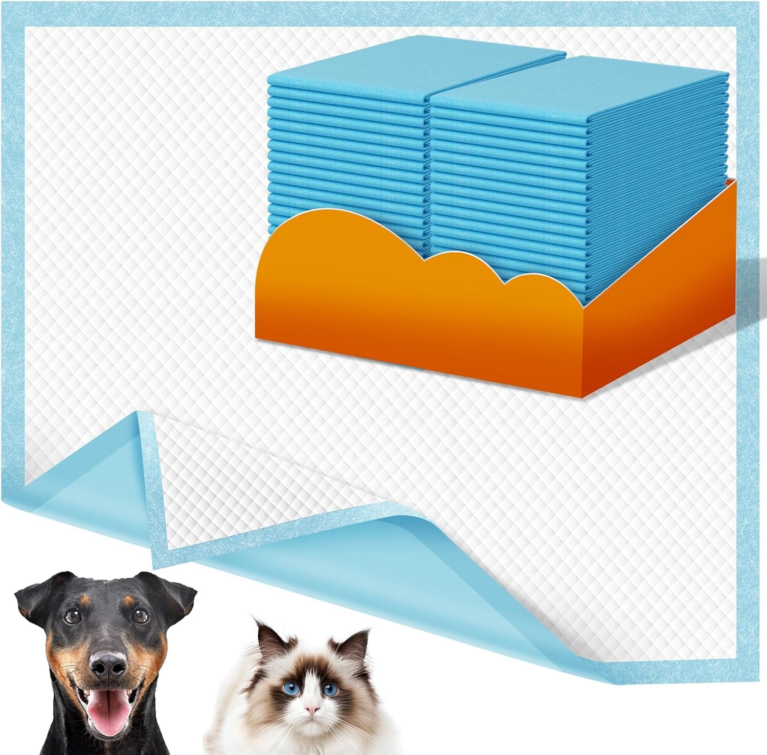 Dog Pee Pads Extra Large 30x36in 35 Counts, XXL Puppy Pads, Large Pee Pads for Dogs, Disposable Urine Dog Pads Doggie Pads, Thicken Pet Pads for Dogs Cats Rabbits